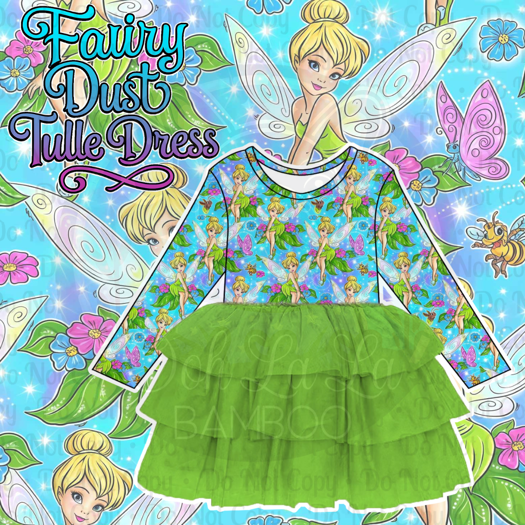 Fairy dust Tulle twirl preorder w/free pony bow