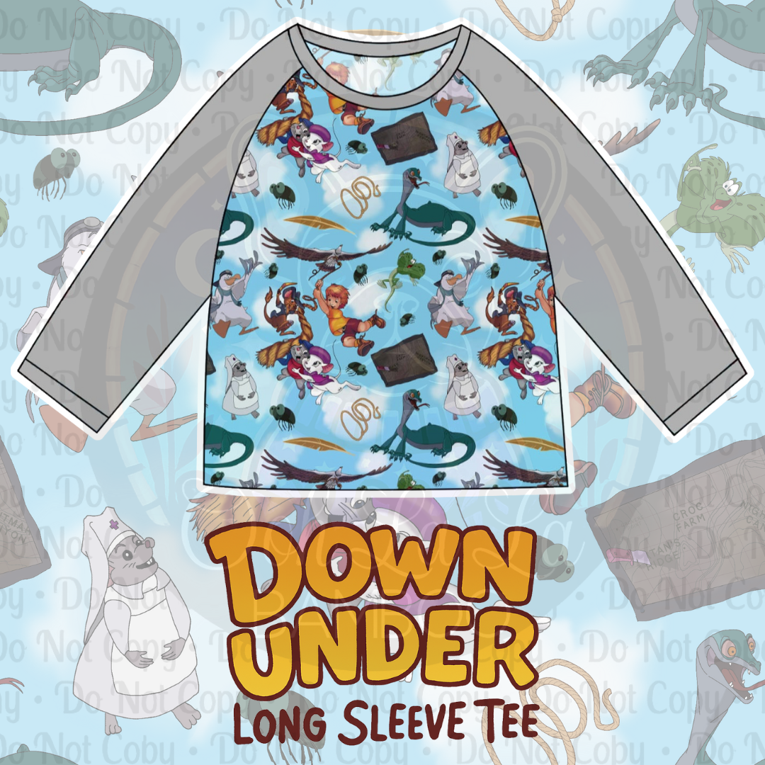 Down under long sleeve tee